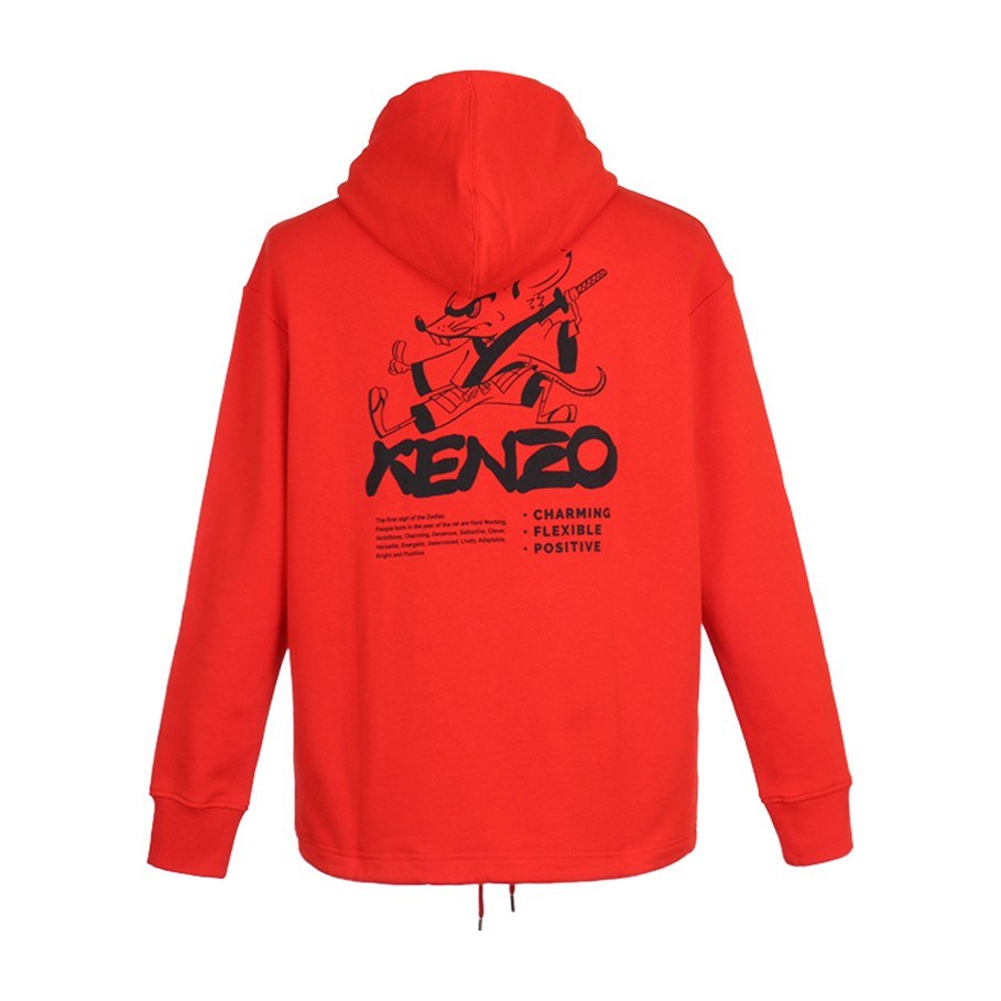 KENZO Kung Fu Rat Hoodie Red