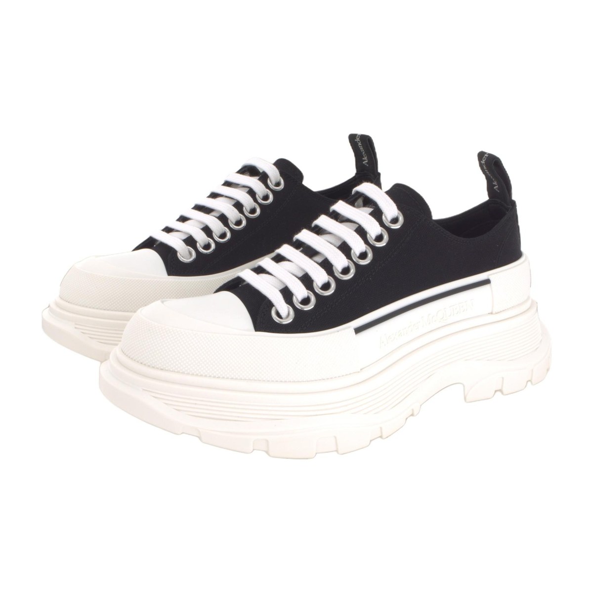 Alexander McQueen Ankle Boots White Black