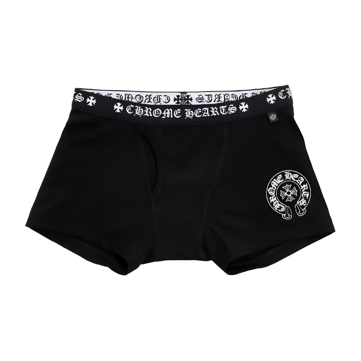 Chrome Hearts Logo Embroidered Boxers Black