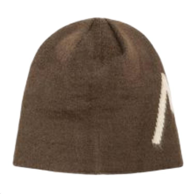 Stussy Solid Logo Acrylic Beanie Brown