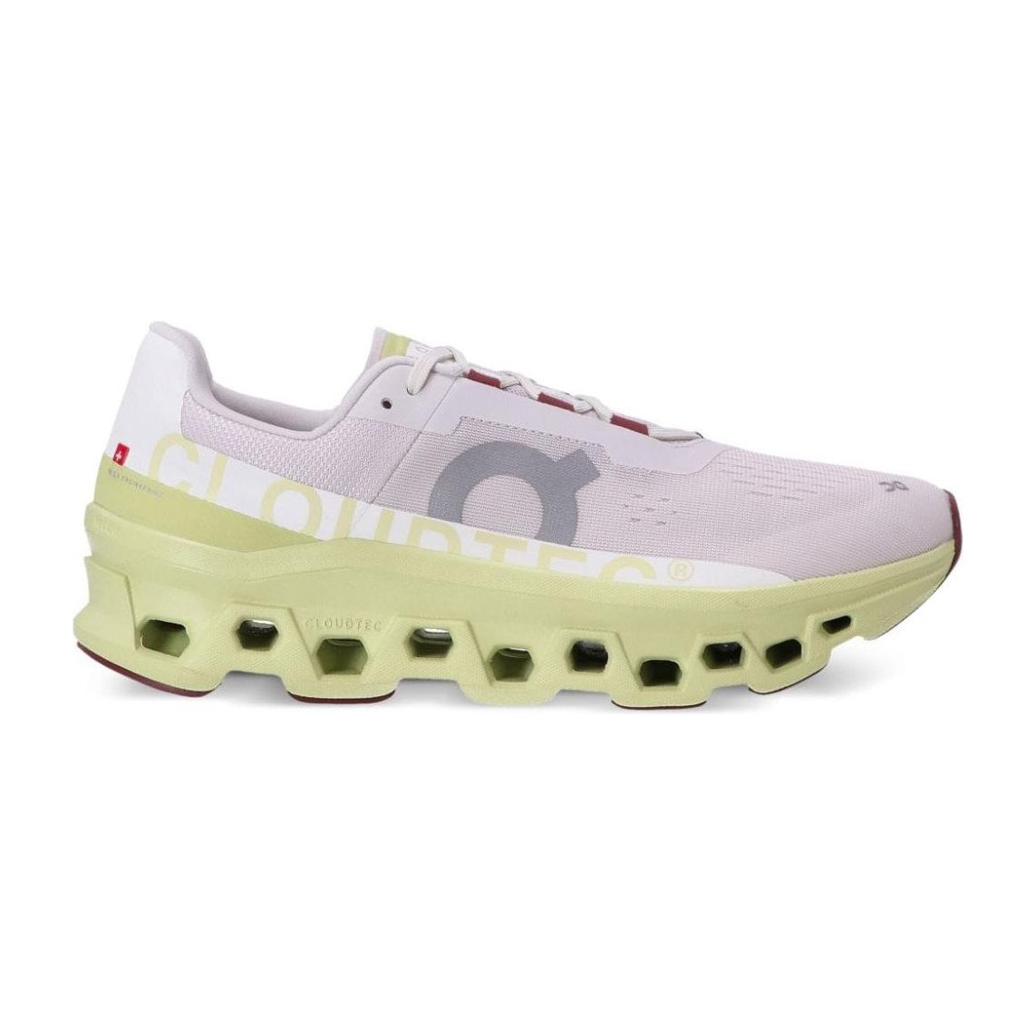 On Cloudmonster White Yellow