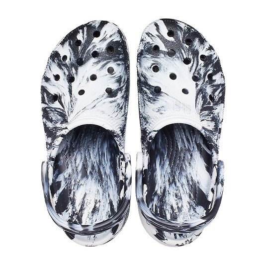 Crocs Classic Marble Clog Black White