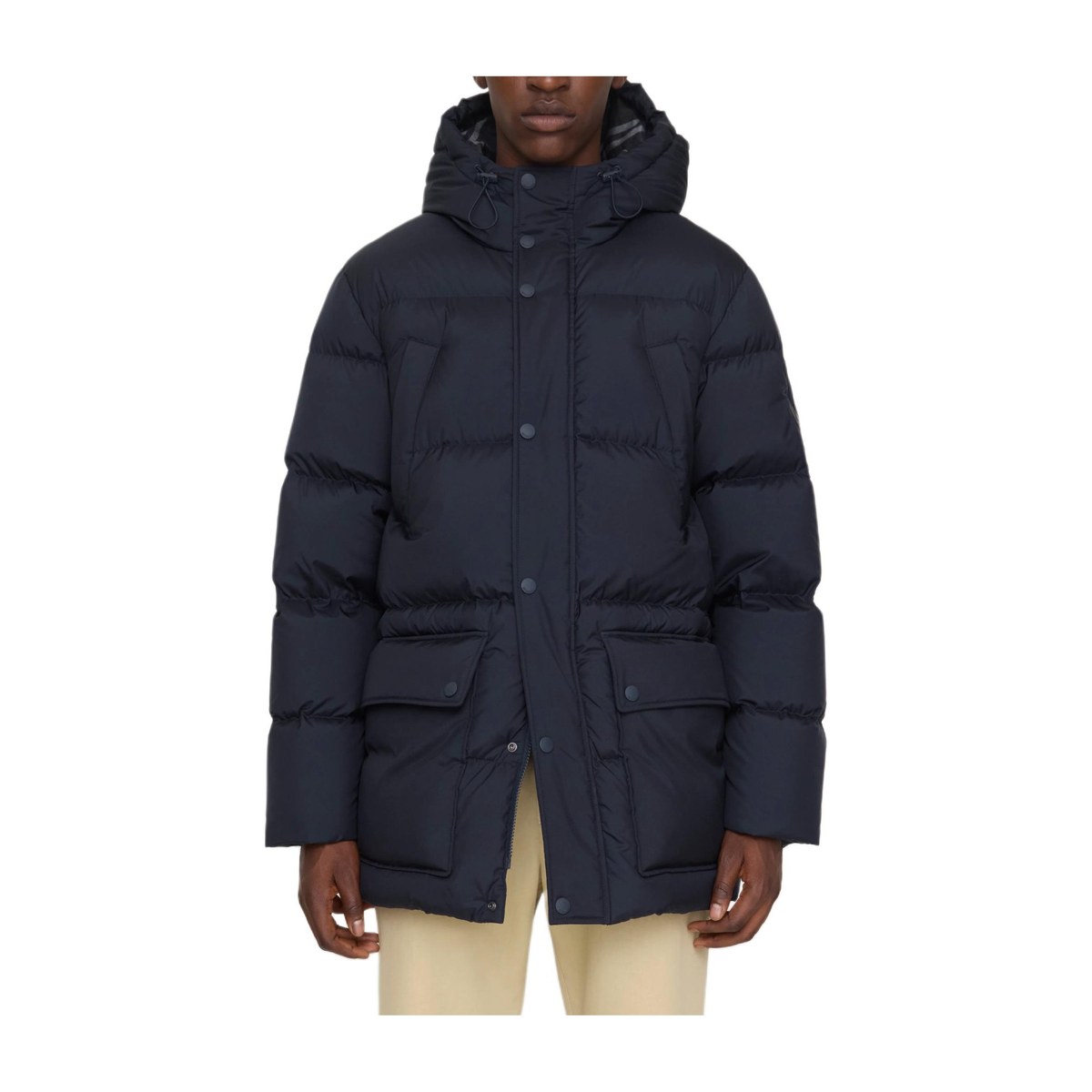 Burberry FW25 Loose Hoodie Down Jacket Men