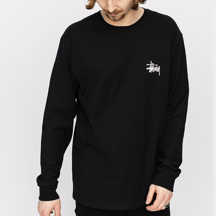 Stussy Classic Long Sleeve Tee Black