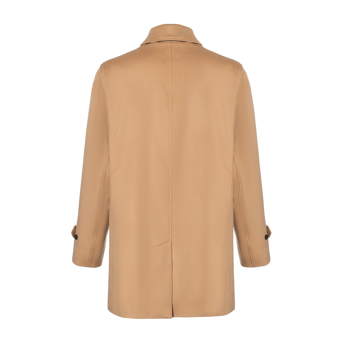 Burberry Wool Single-Breasted Coat Camel