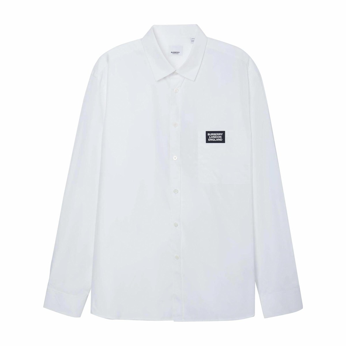 Burberry Logo Long Sleeve Shirt White