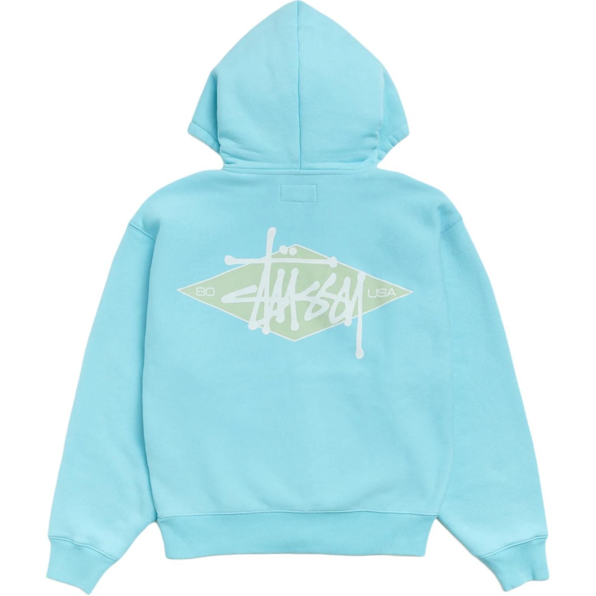 Stussy SS26 BASIC DIAMOND ZIP HOODIE logo