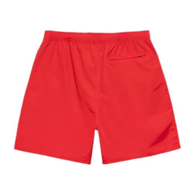 Stussy Logo Print Shorts Red
