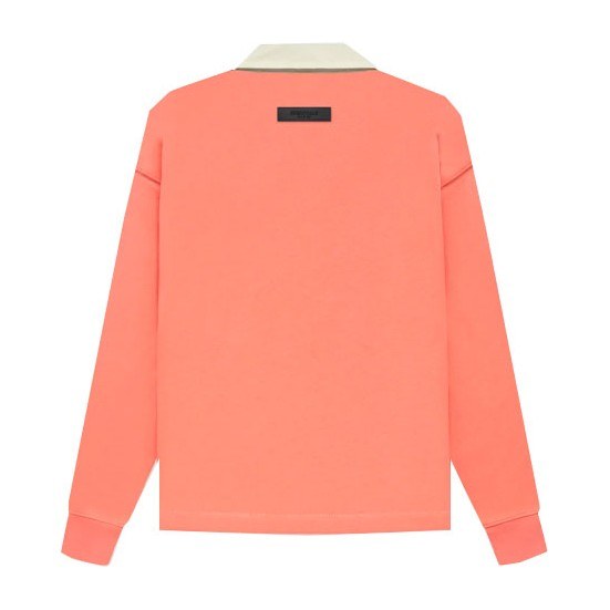 Fear of God Essentials FW22 1977 Henley Rugby in Coral Polo