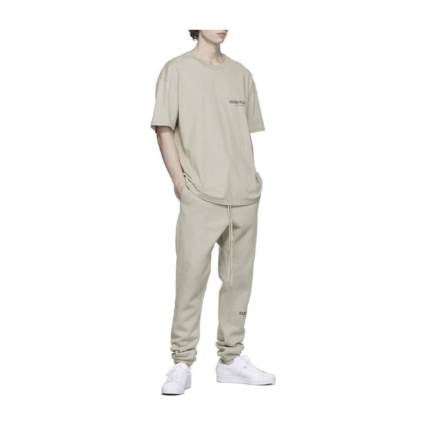 Fear of God Essentials Beige Linen Tee