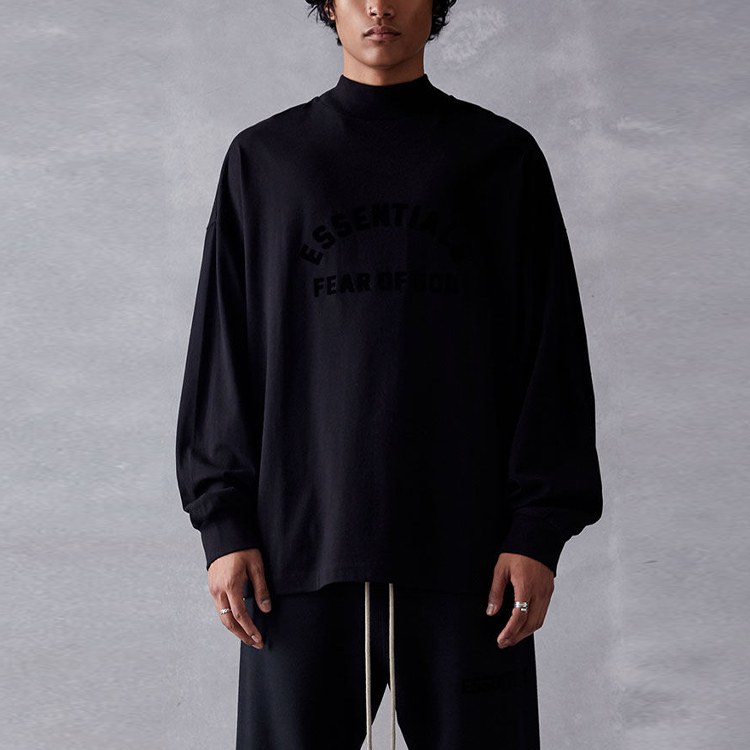 Fear of God Essentials The Black Collection SS23 Ls Tee Jet Black