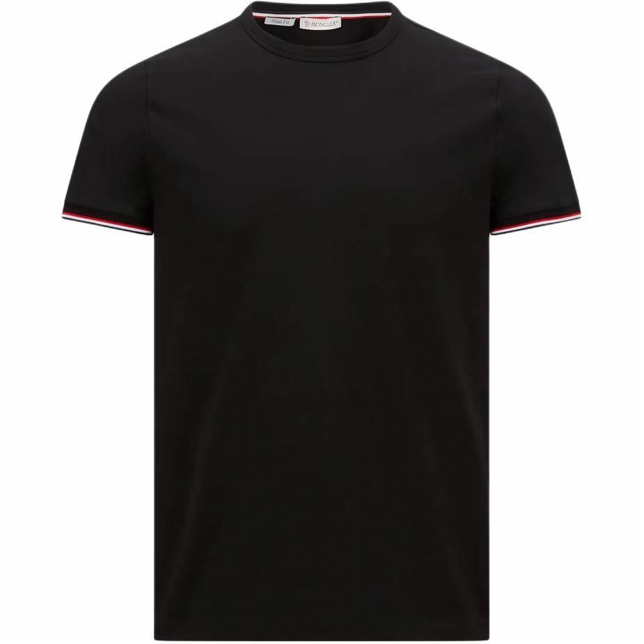 Moncler 3-Color Trimmed Cotton T-Shirt