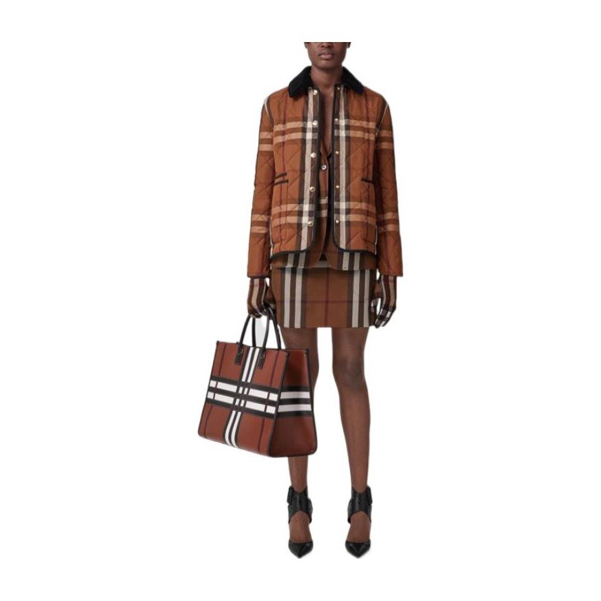 Burberry FW22 Check Jacket Brown