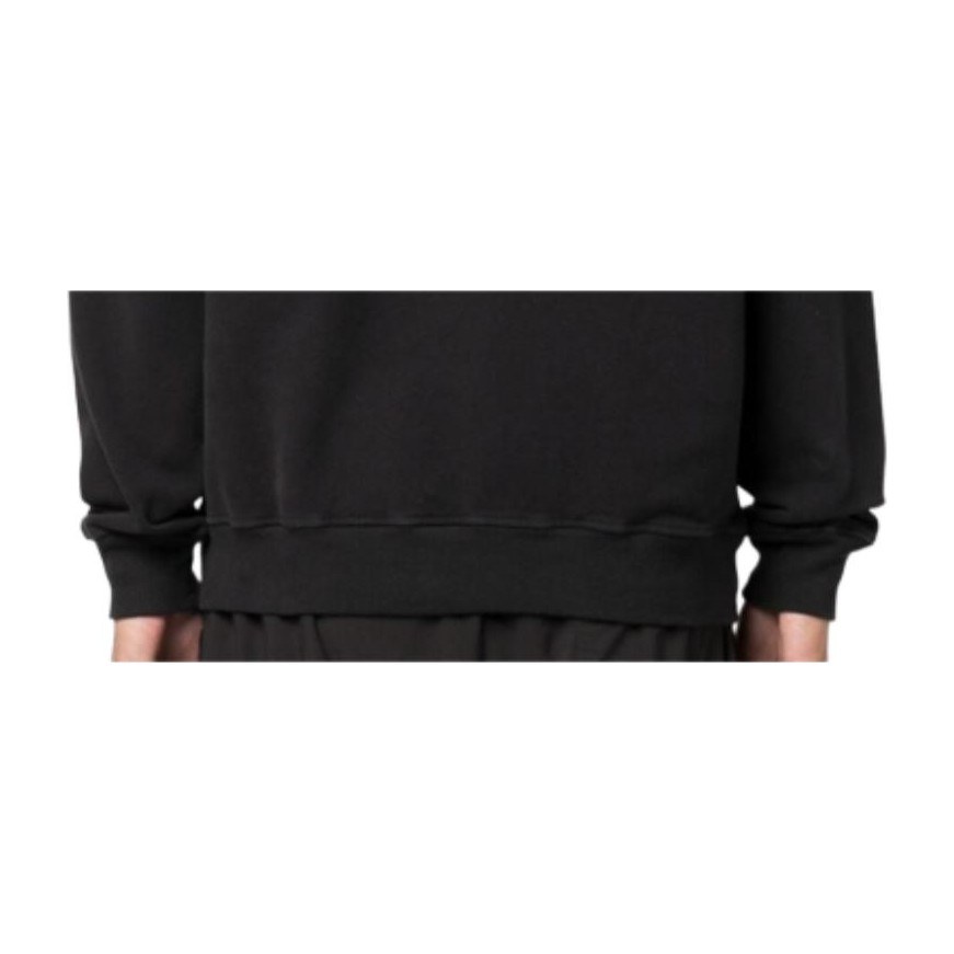 Stone Island Logo Crewneck Sweatshirt Black