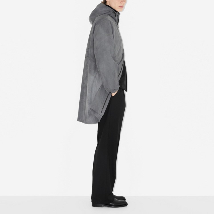 Burberry SS23 Logo Print Hooded Zip Jacket Grey