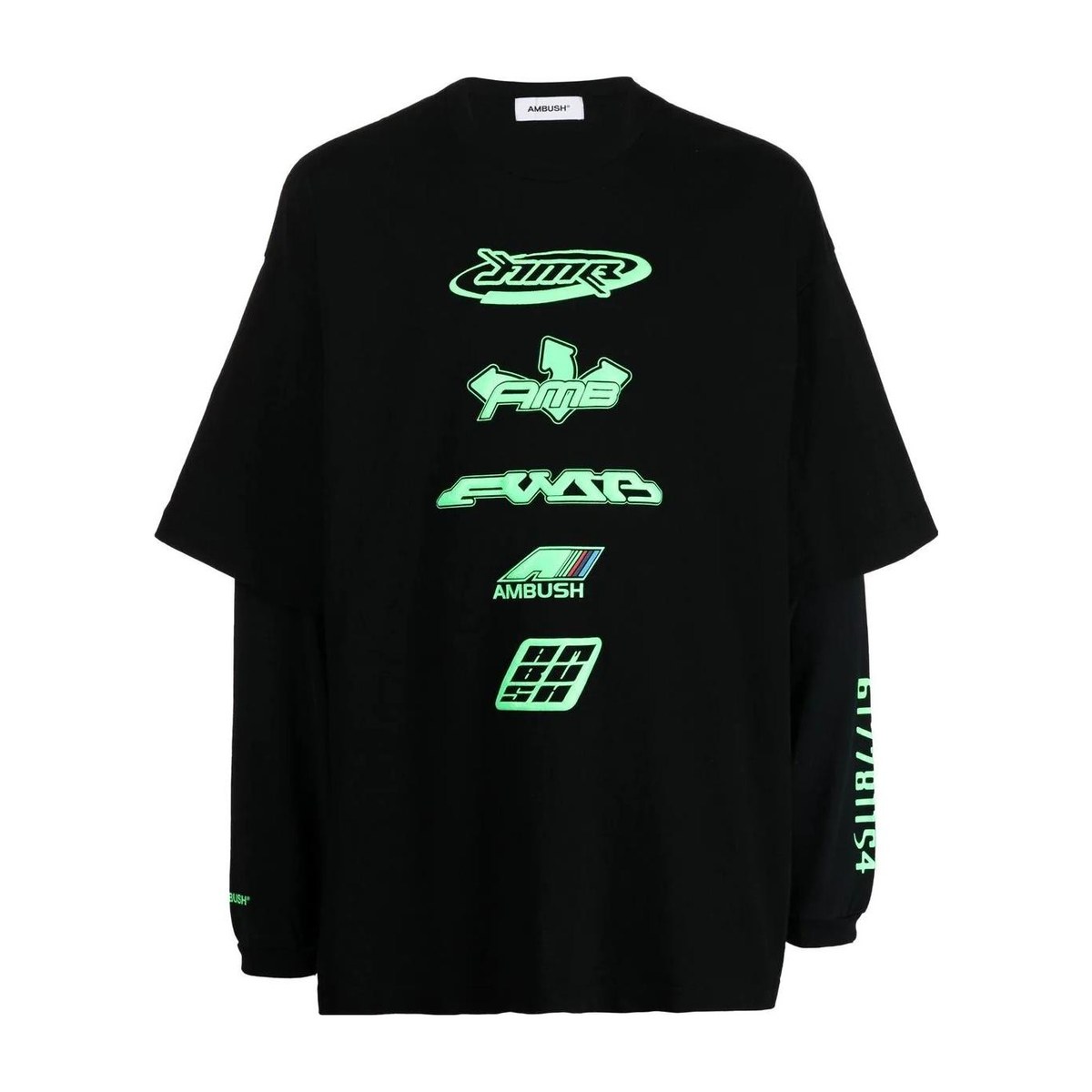 AMBUSH SS23 Layered Crewneck Sweatshirt Black