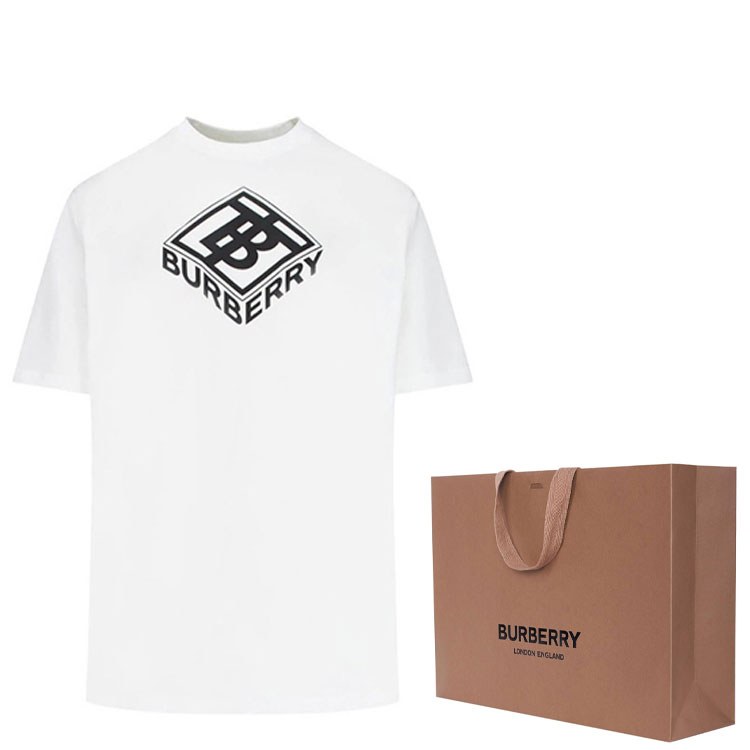 Burberry Logo Graphic Cotton Tshirt White