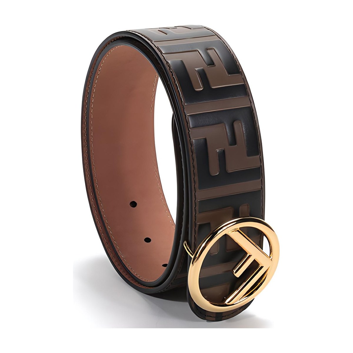 Fendi FF Leather Belt
