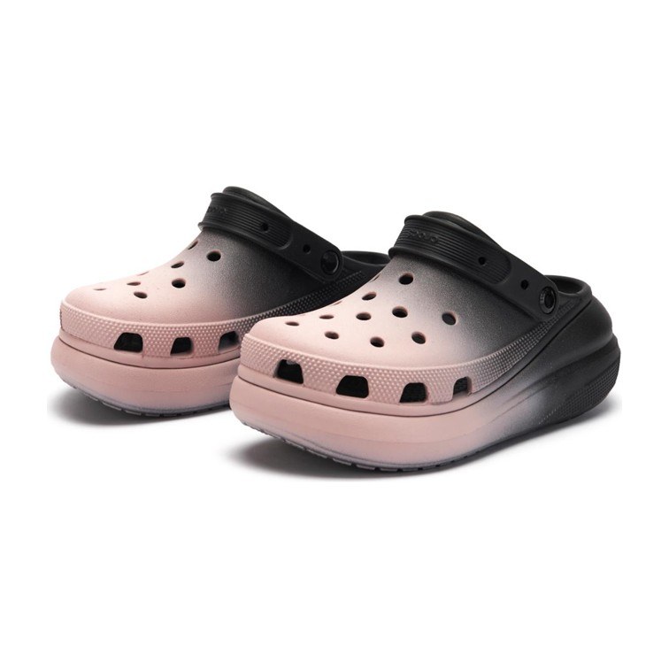 Crocs Classic Crush Clog Black Pink