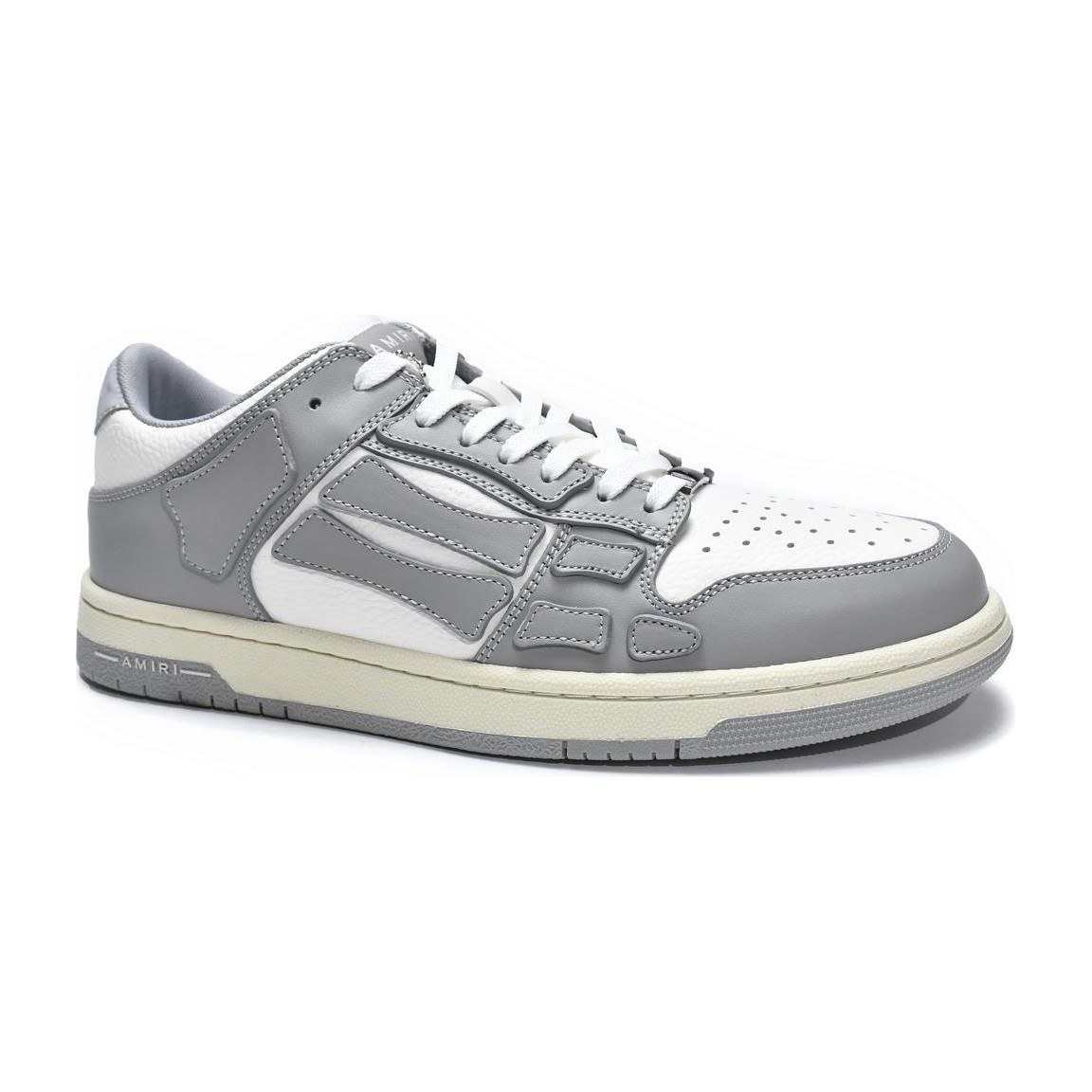 AMIRI Skel-Top Low White Grey