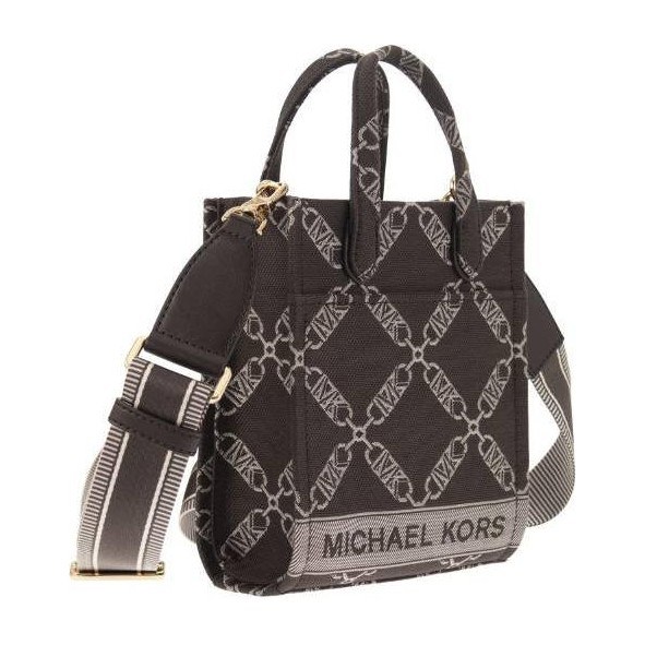 Michael Kors MK Signature Small Tote Bag Brown