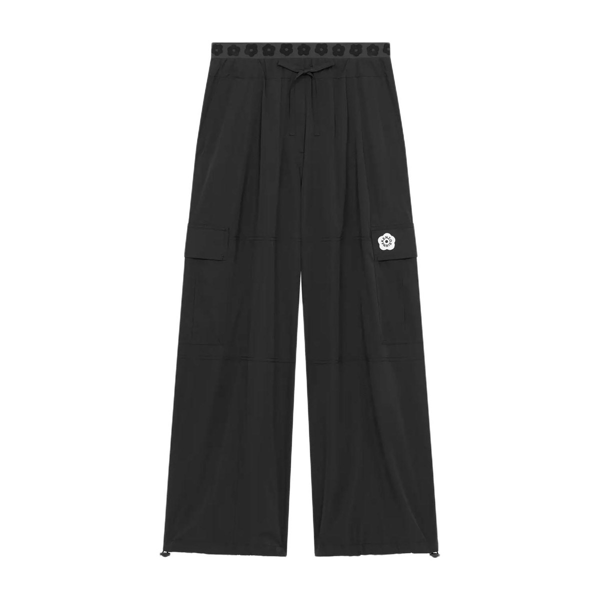 KENZO SS24 Sakura Elastic Straight Pants Black