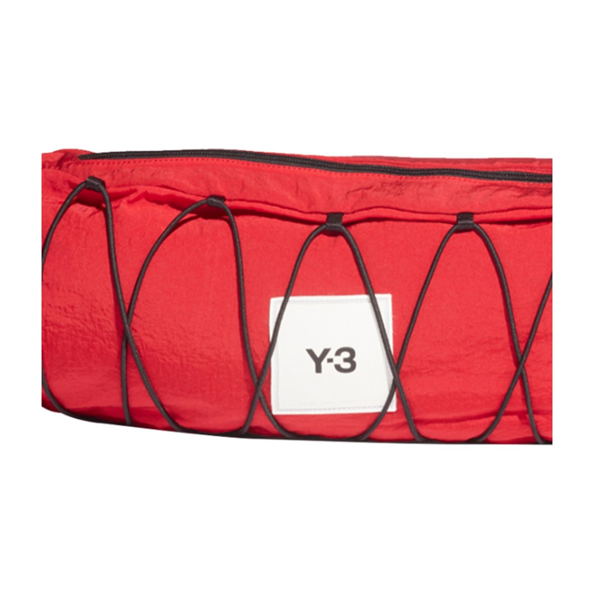 Y-3 Drawstring Logo Waist Bag Red