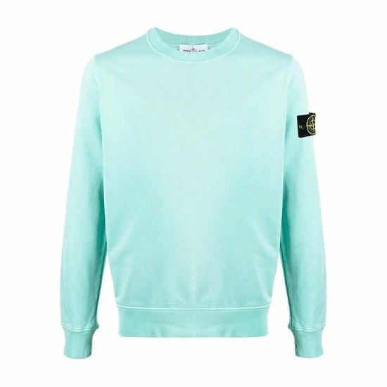 Stone Island SS21 Crewneck Sweatshirt Blue