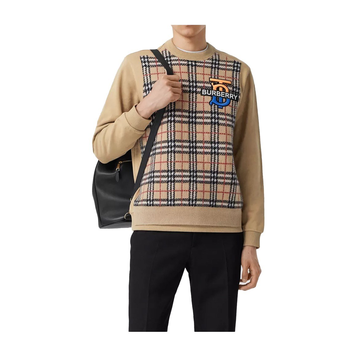 Burberry Check Cashmere Sweater