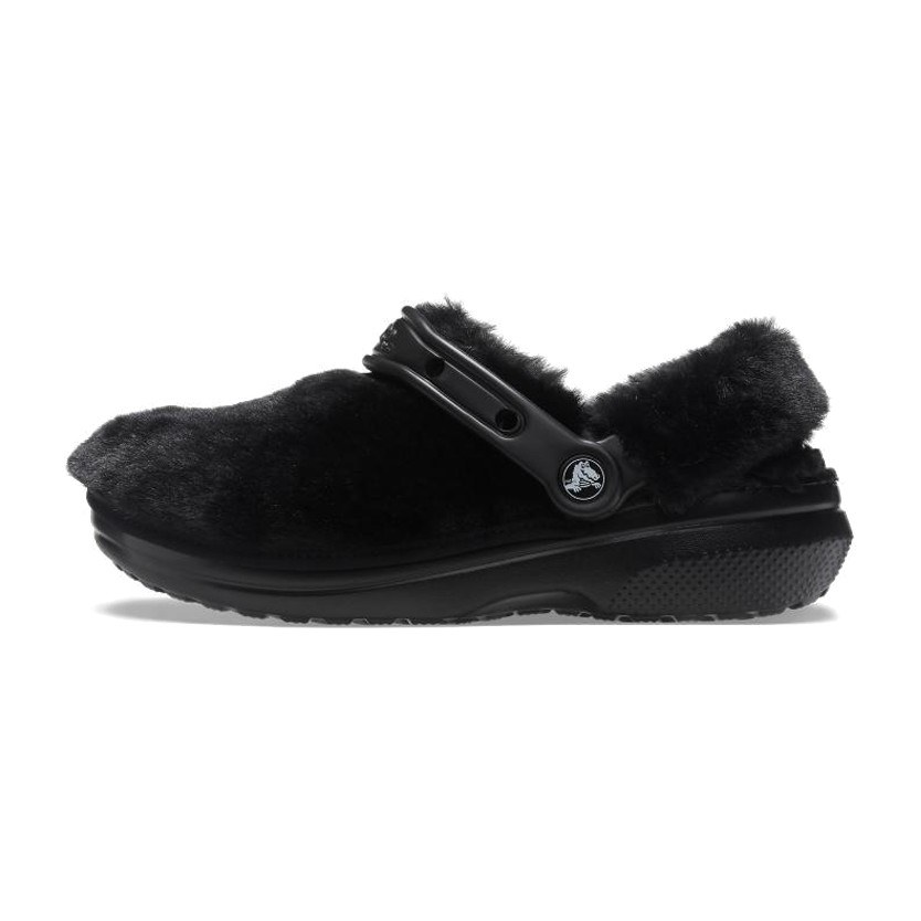 Crocs Classic Fuzz-Lined Clog Black