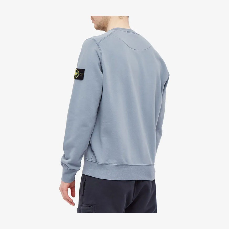 Stone Island Garment Dyed Crew Sweat Pink Blue