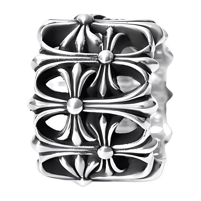 Chrome Hearts Cross Ring Silver