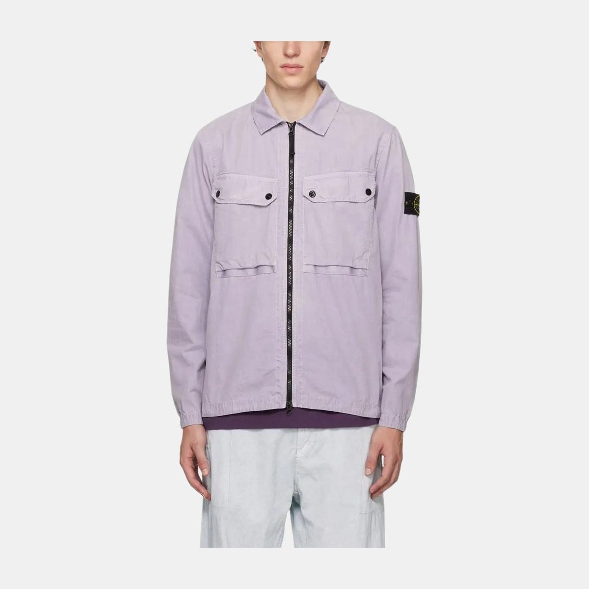 Stone Island FW23 Organic Cotton Shirt Lavender