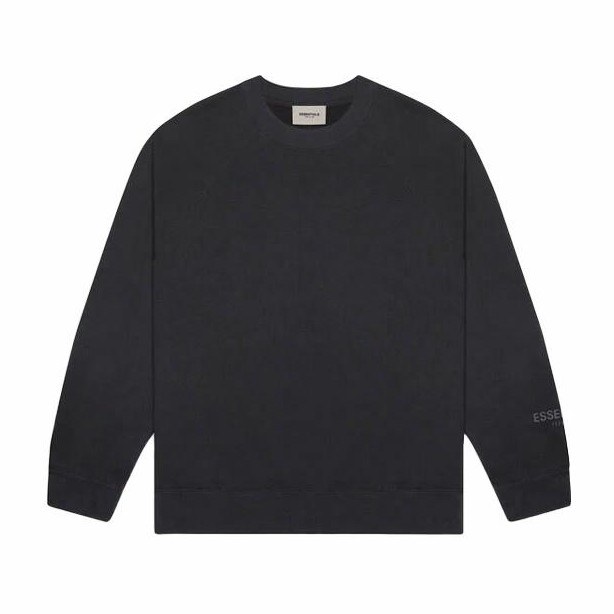 Fear of God Essentials FW20 Black Core Crew Neck Sweatshirt