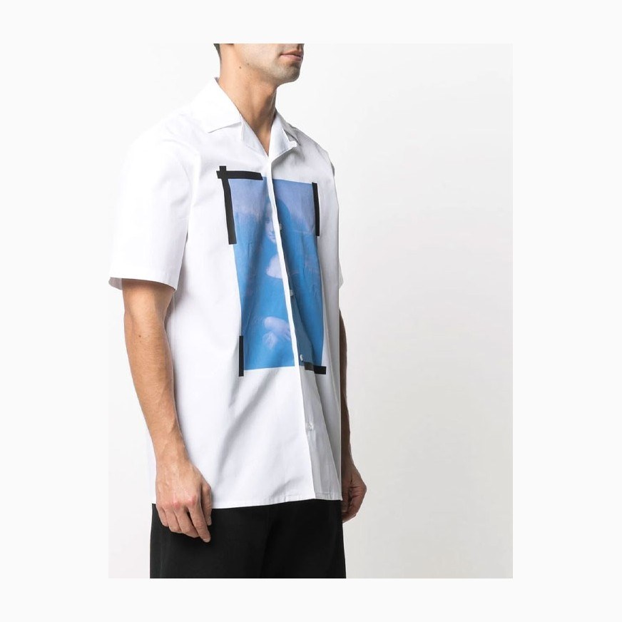 OFF-WHITE SS21 Logo Short Sleeve Shirt White