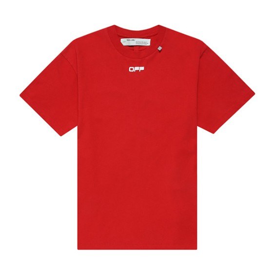 OFF-WHITE Painting Arrow Print Tee Red