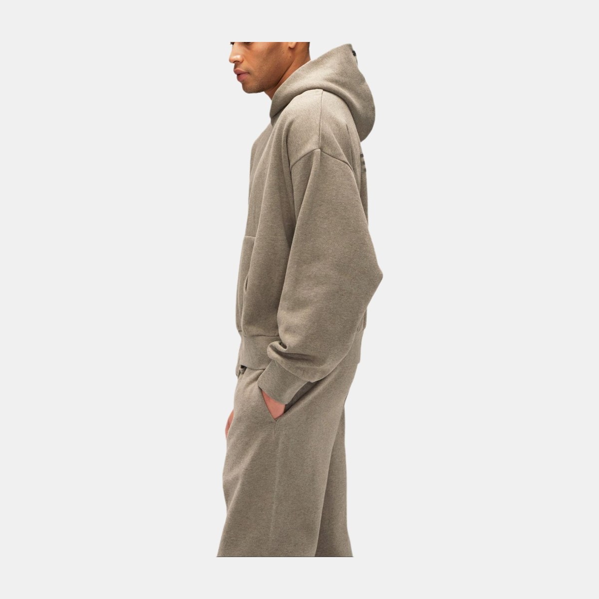 Fear of God Essentials Classic Fit Fleece Hoodie Homestead Heather