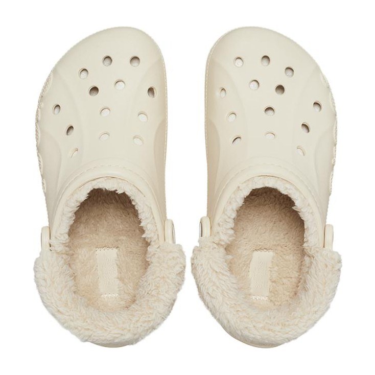 Crocs Baya Lined Fuzz Strap Clogs