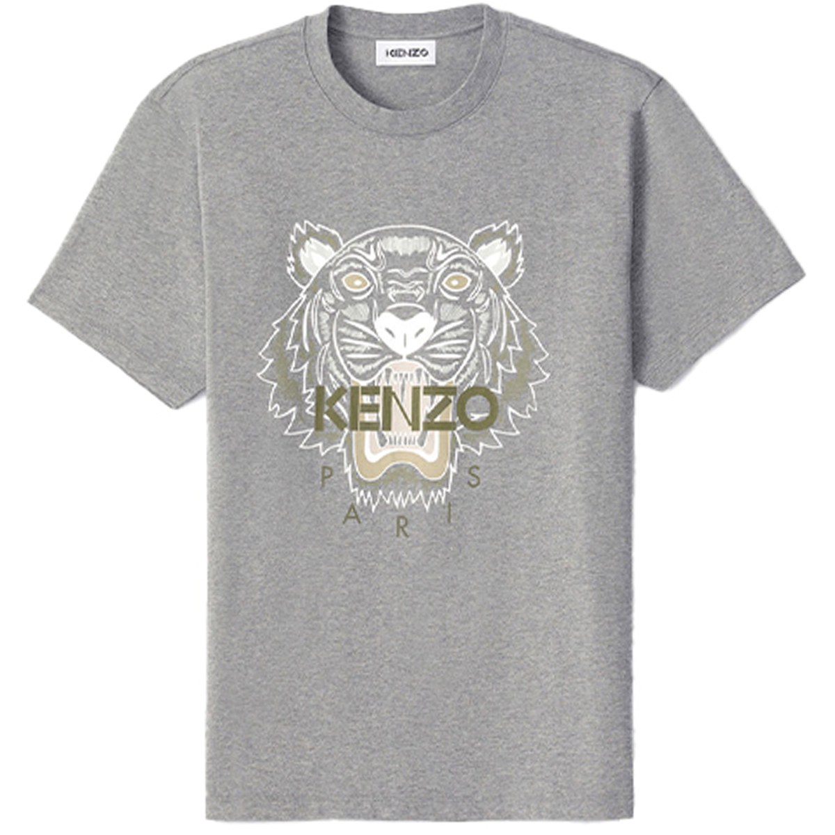 KENZO Tiger Print T-Shirt Grey