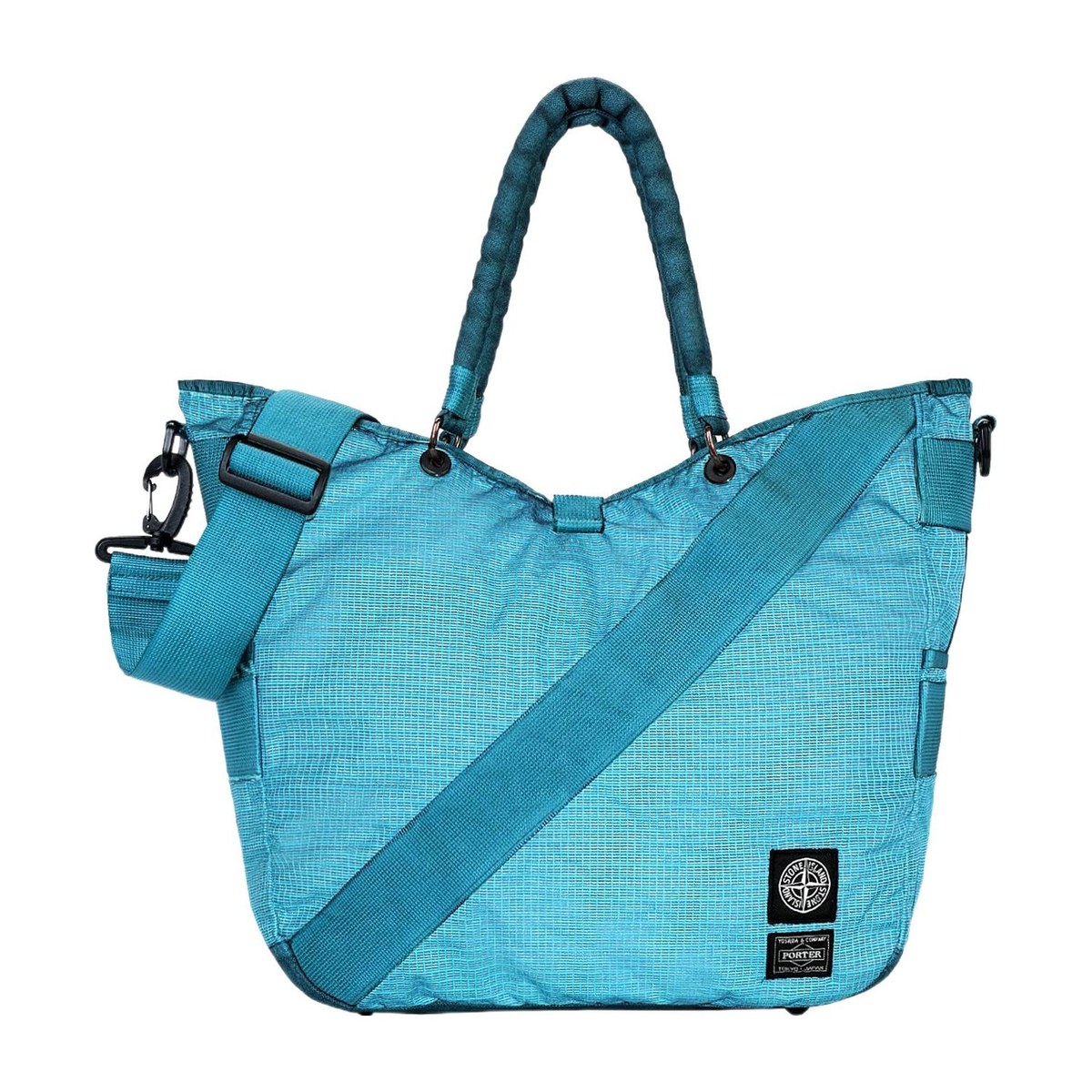 Stone Island Crossbody Tote Blue