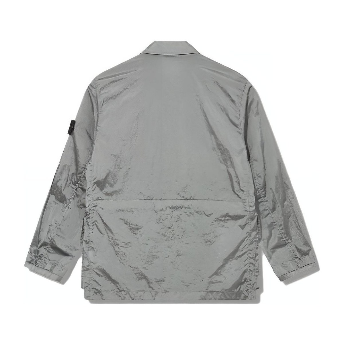 Stone Island SS23 Metallic Jacket Silver Blue