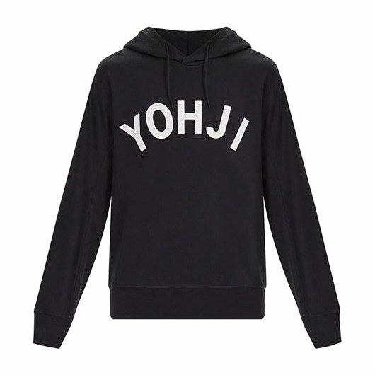 Y-3 YOHJI Logo Hoodie Black