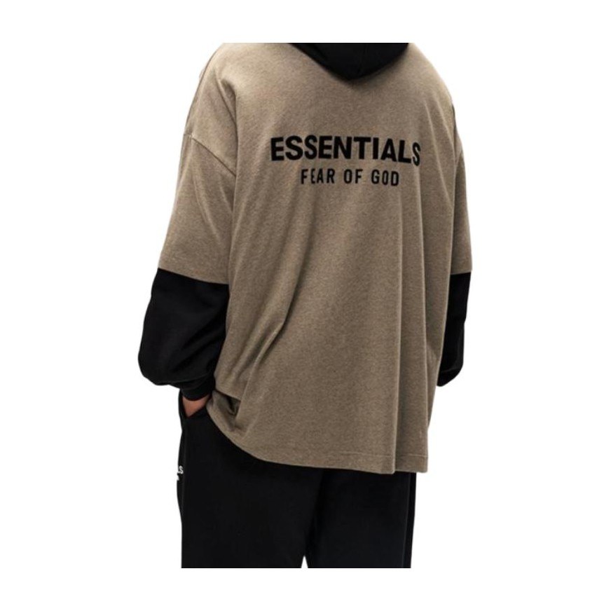Fear of God Essentials FW24 Holiday Core Crewneck T-Shirt Deep Fog Grey