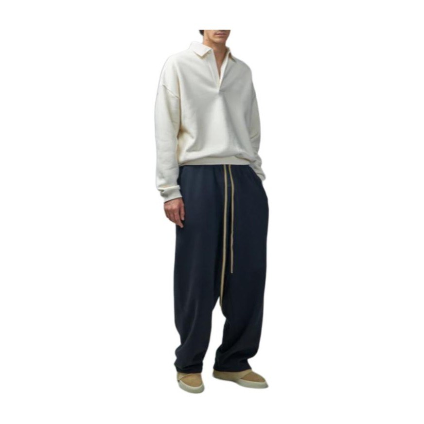 Fear of God Essentials Fleece Polo Ivory