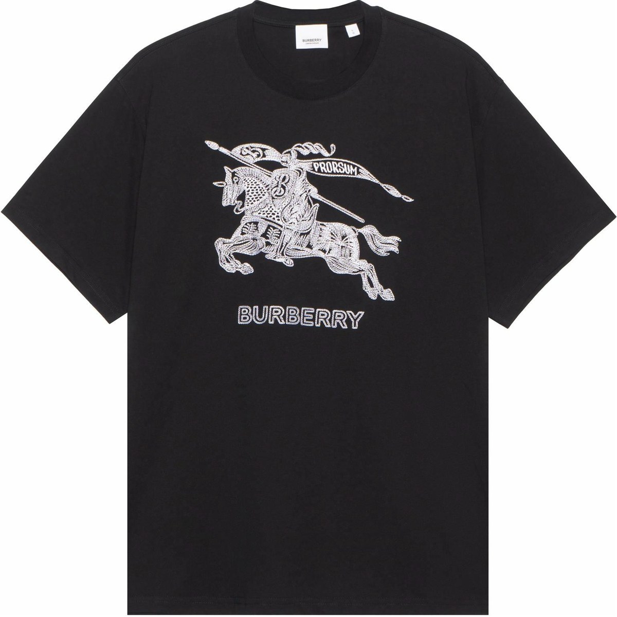 Burberry Equestrian Knight Embroidery T-Shirt