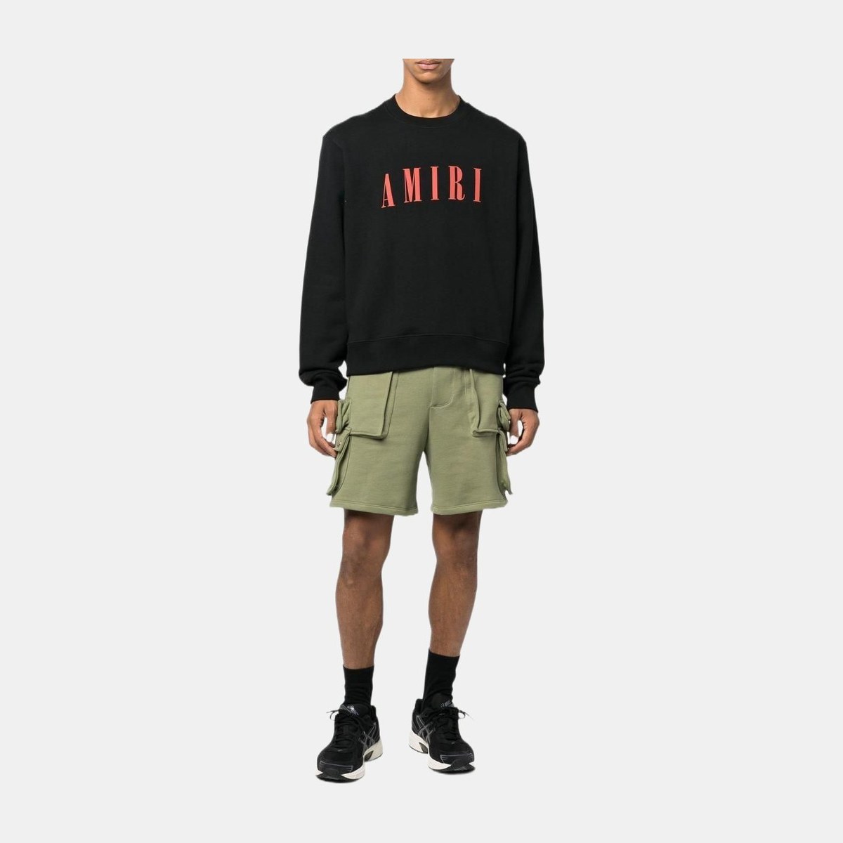 AMIRI FW22 Logo Crewneck Sweatshirt Black