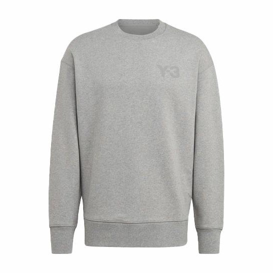 Y-3 Logo Crewneck Sweatshirt Grey