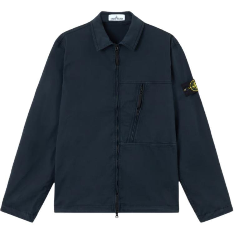Stone Island Long Sleeve Zip Polo Shirt