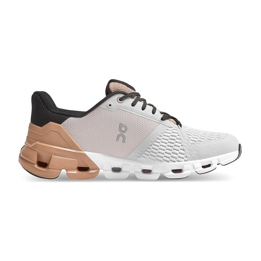 On Cloudflyer Glacier Grey Rose Brown