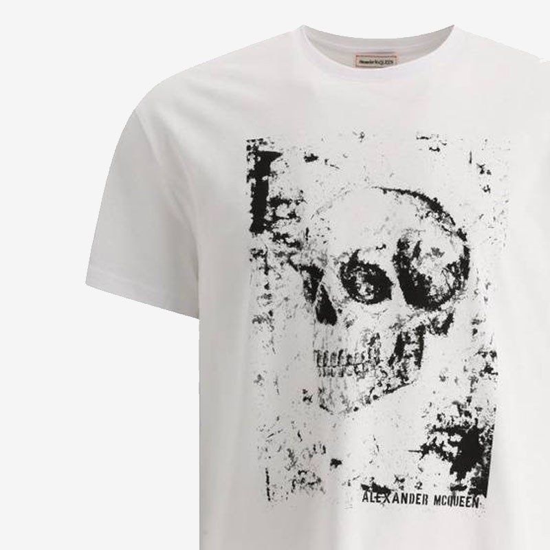 Alexander McQueen SS22 Skull Logo T-Shirt White